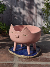 Cargar imagen en el visor de la galería, Maceta Chancho + Plato laguna